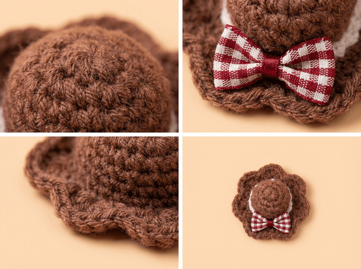 Hand - Knitted Miniature Crochet Hat Accessory | Cozy Summer Style - Petopia