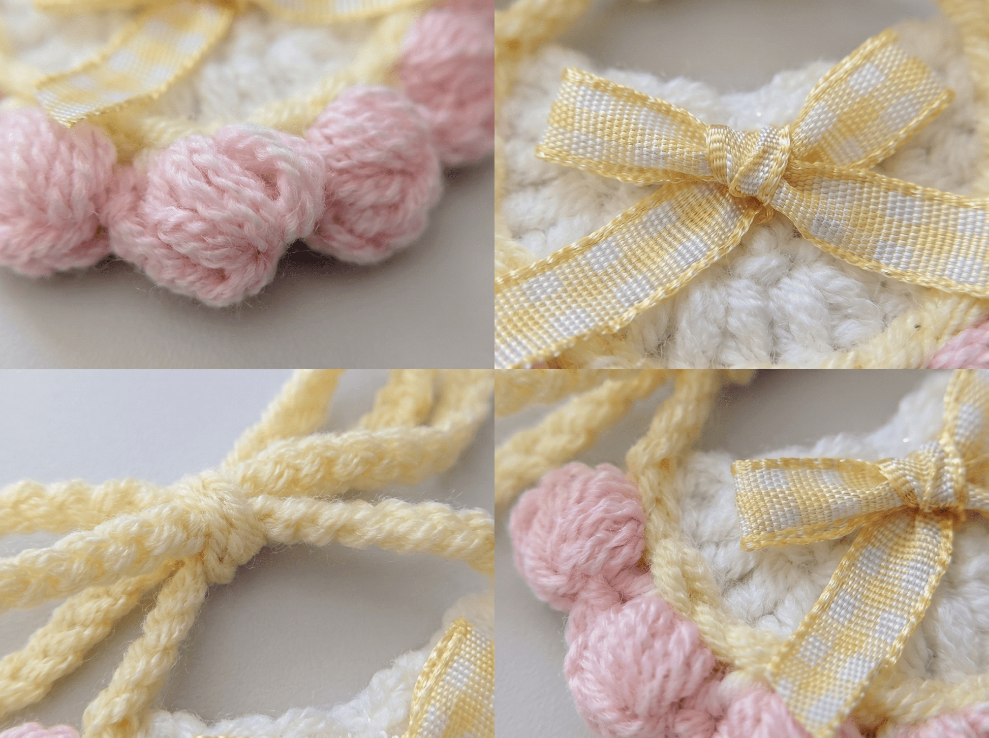 Artisan Hand - Crocheted Floral Bib|Miniature "Pet Couture" Accessory for Petopia Charms - Petopia