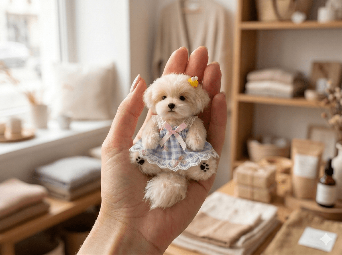 Artisan Hand - Made Dress for Petopia Charms | Cozy Summer Style - Petopia
