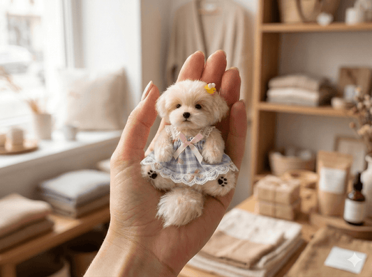 Artisan Hand - Made Dress for Petopia Charms | Cozy Summer Style - Petopia