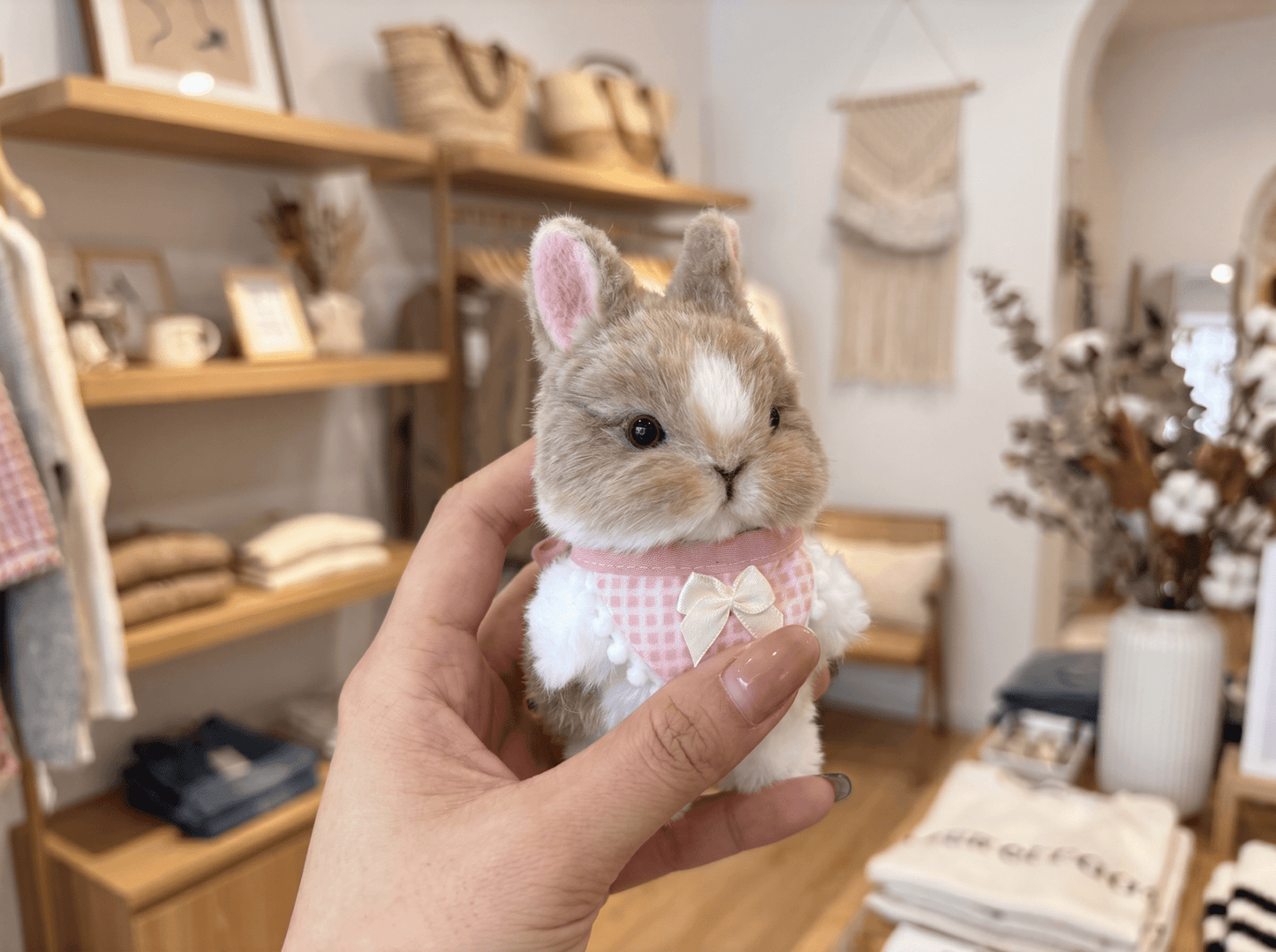 Artisan Handmade Bunny Bag Charm | Custom "Fluffy Ear" Miniature | Plush Rabbit Keychain | Sweet Gift for Bunny Lovers & Easter - Petopia