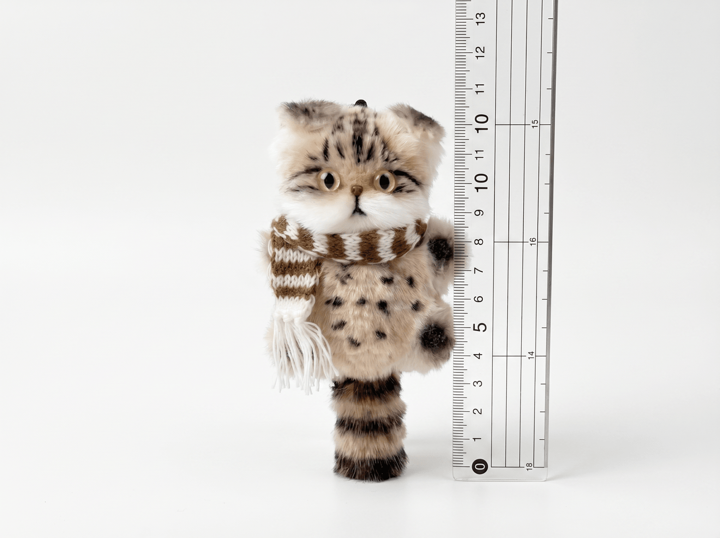 Artisan Handmade Calico Tabby Cat Bag Charm | Custom "Calibi" Miniature Plush | Lucky Feline Keychain | Personalized Gift for Cat Lovers - Petopia