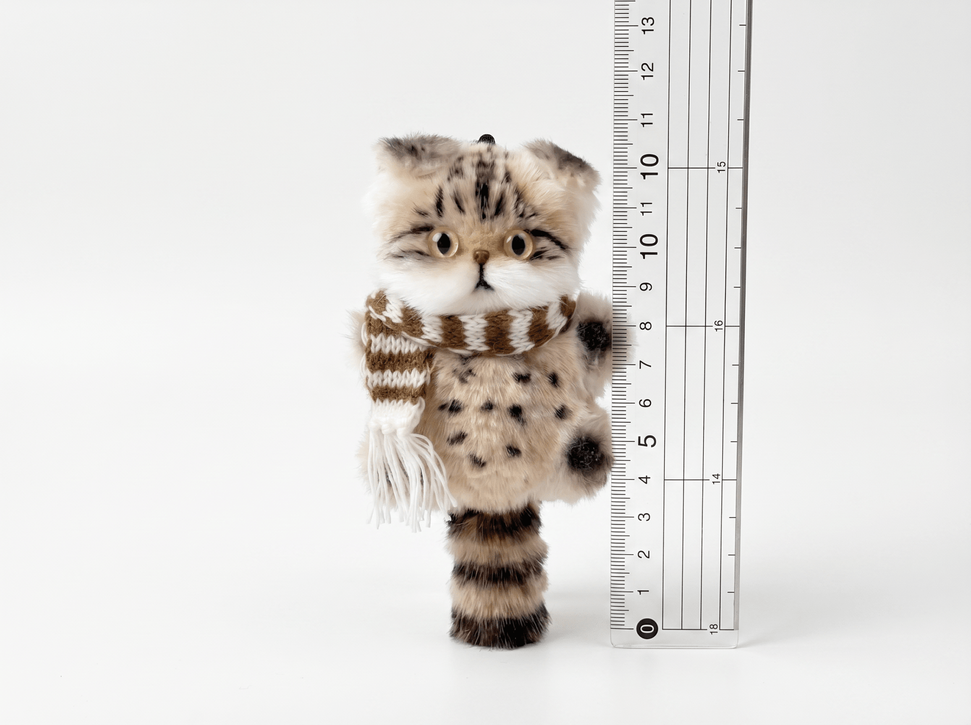 Artisan Handmade Calico Tabby Cat Bag Charm | Custom "Calibi" Miniature Plush | Lucky Feline Keychain | Personalized Gift for Cat Lovers - Petopia