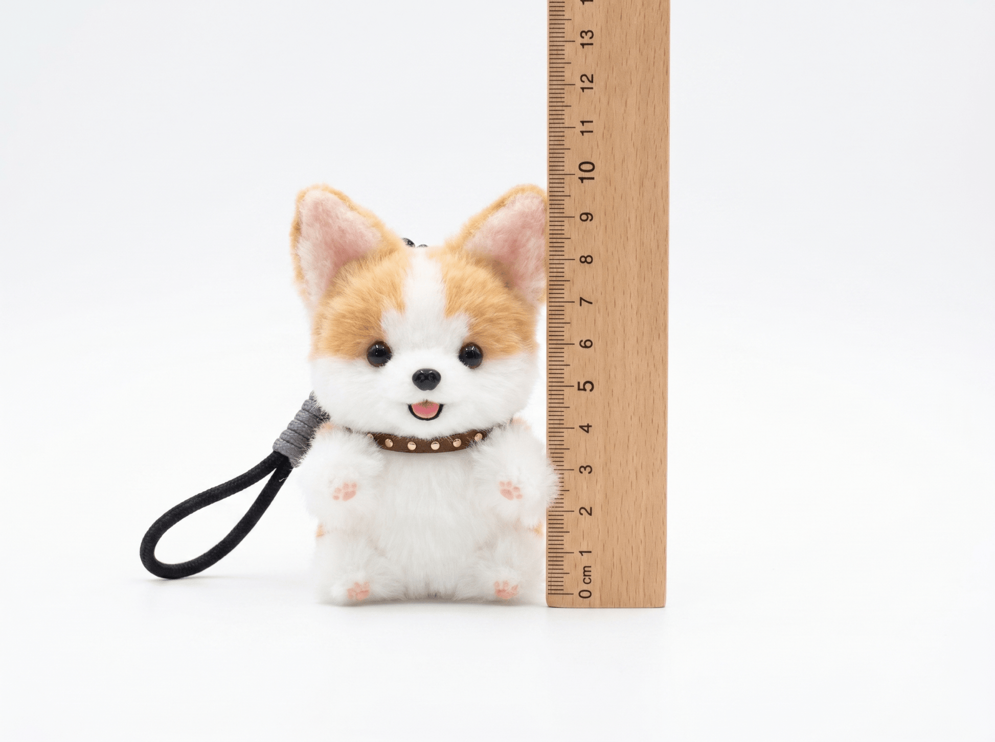 Artisan Handmade Corgi Bag Charm | Custom "Fluffy Butt" Miniature | Plush Dog Keychain | Cheerful Gift for Corgi Lovers - Petopia