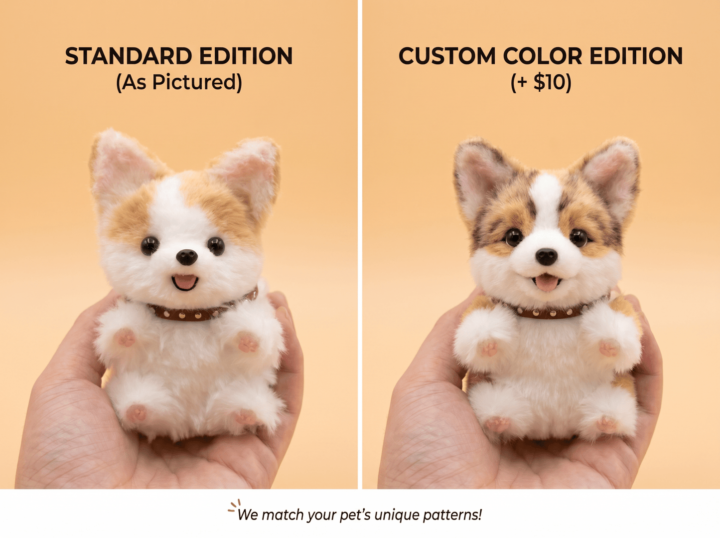 Artisan Handmade Corgi Bag Charm | Custom "Fluffy Butt" Miniature | Plush Dog Keychain | Cheerful Gift for Corgi Lovers - Petopia