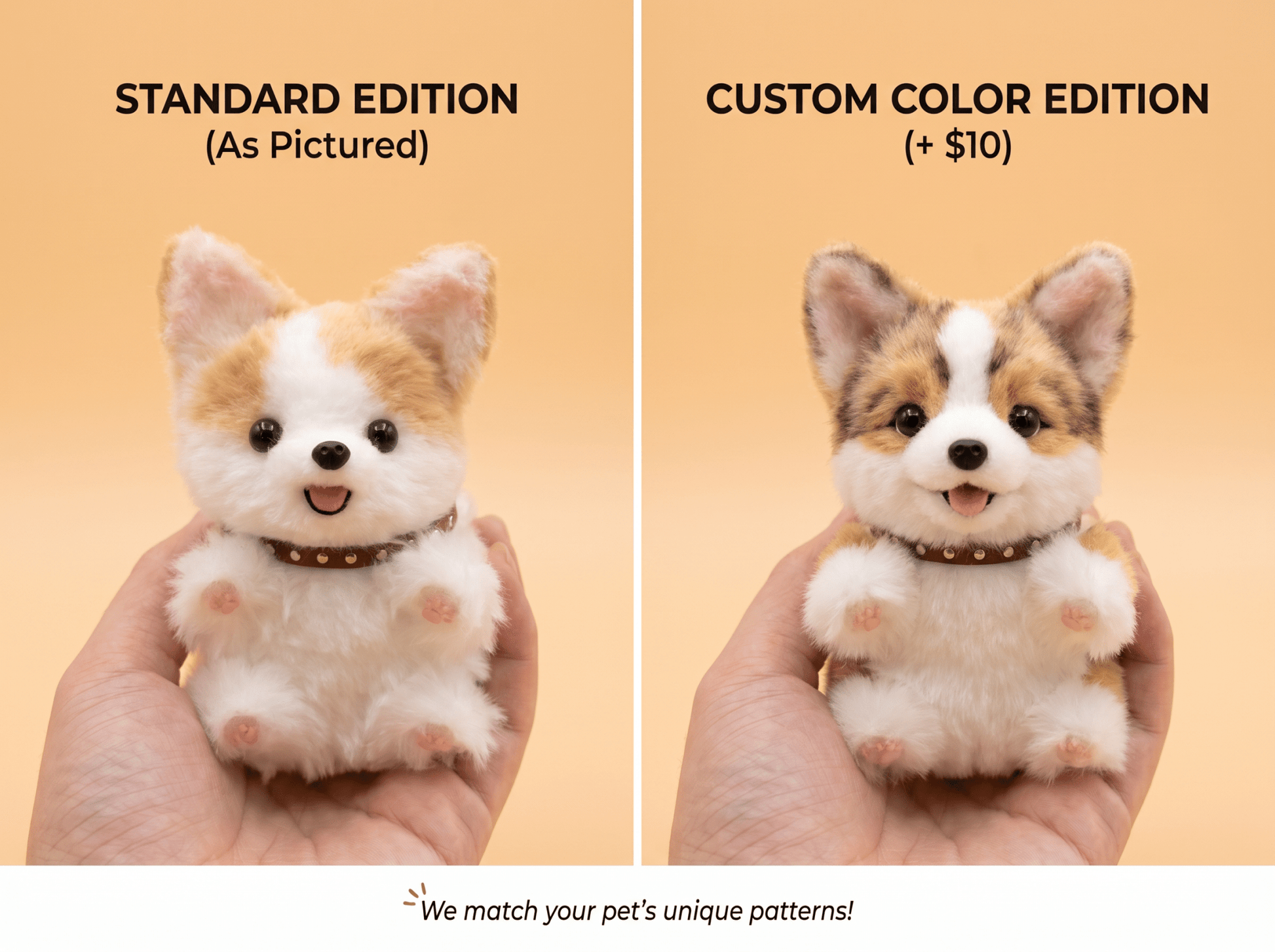 Artisan Handmade Corgi Bag Charm | Custom "Fluffy Butt" Miniature | Plush Dog Keychain | Cheerful Gift for Corgi Lovers - Petopia
