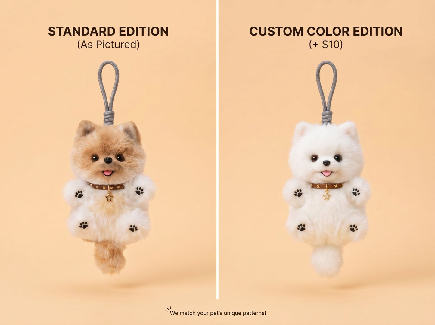 Artisan Handmade Pomeranian | Custom Plush Pet Memorial Gift for Dog Lovers - Petopia