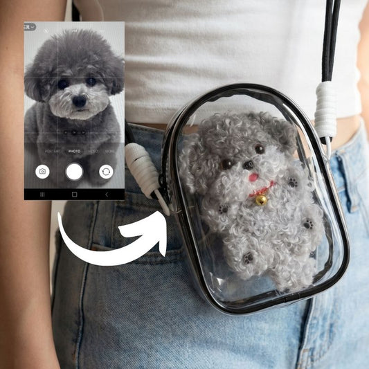Artisan Handmade Teddy Poodle Charm | Custom Plush Gift for Dog Lovers - Petopia