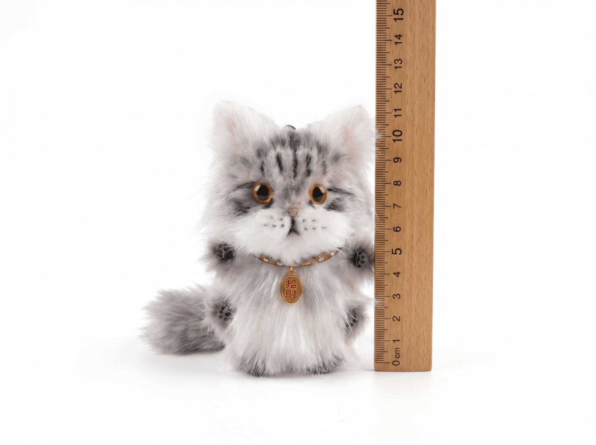 Artisan Maine Coon Cat Bag Charm | Custom Handmade "Gentle Giant" Miniature | Fluffy Tabby Keychain | Personalized Pet Lover Gift - Petopia
