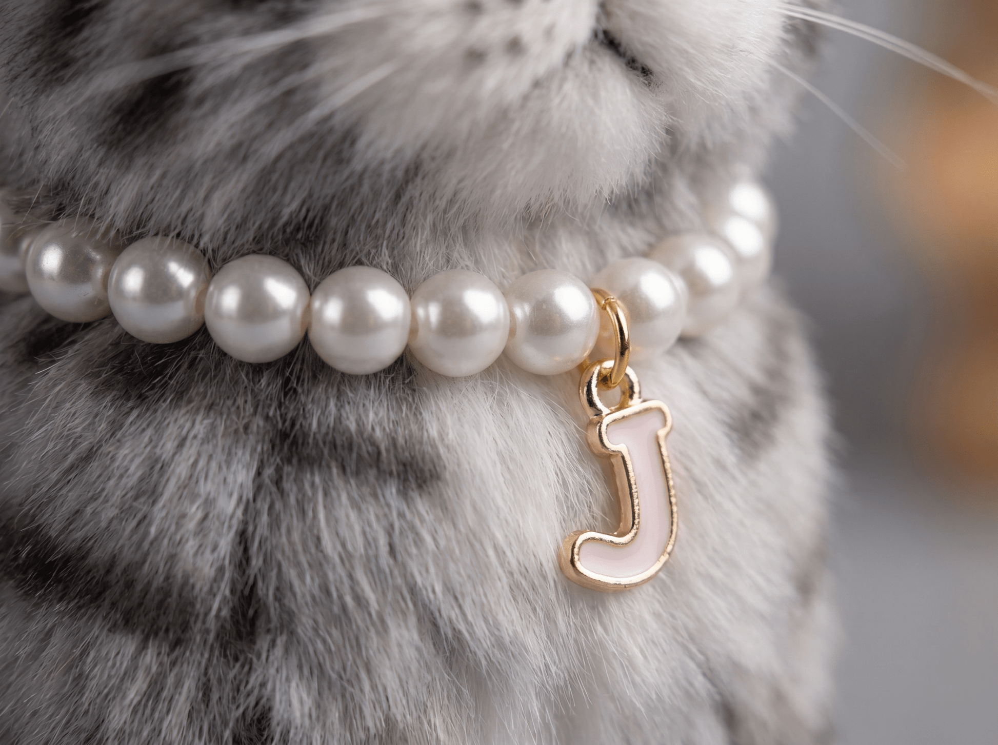 Custom Initial Pearl Necklace|Personalized Gift letter A - Z | Sweet Accessory for Petopia Charms - Petopia