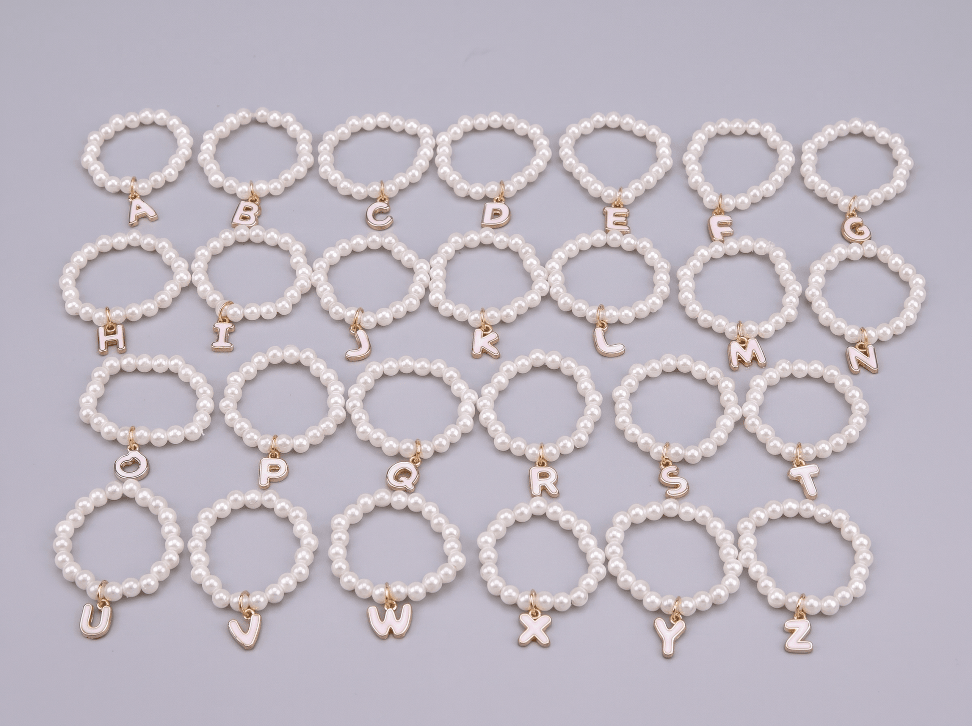 Custom Initial Pearl Necklace|Personalized Gift letter A - Z | Sweet Accessory for Petopia Charms - Petopia
