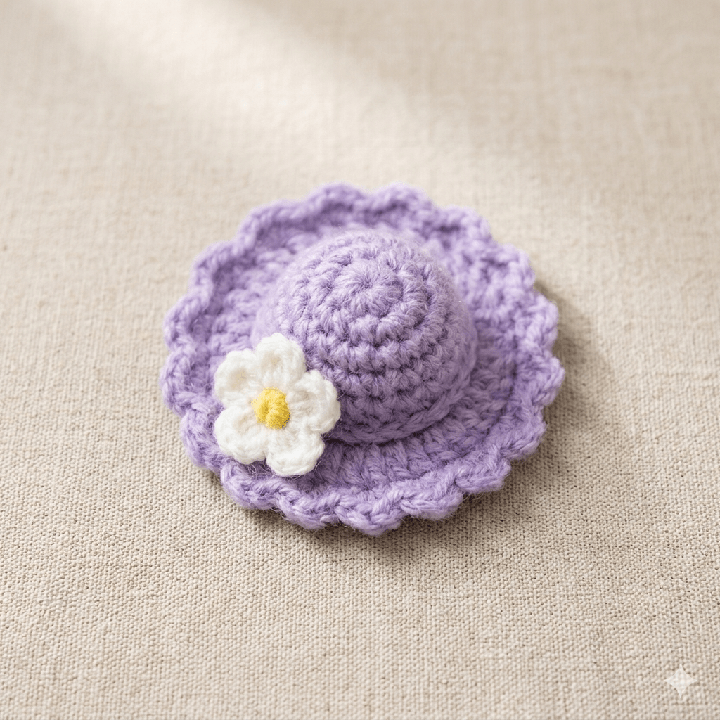 Hand - Knitted Miniature Crochet Hat Accessory | Cozy Summer Style - Petopia