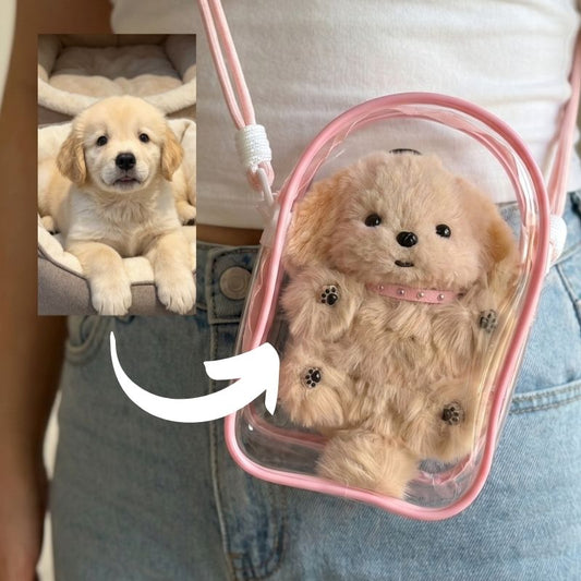 Handmade Golden Retriever Plush Charm: Personalized Memorial Gift for Dog Lovers - Petopia
