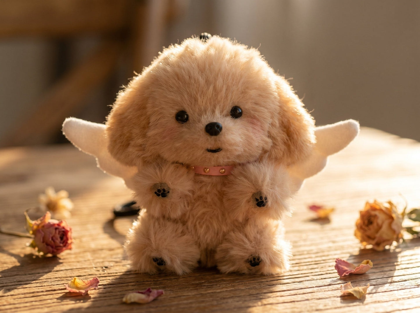 Handmade Golden Retriever Plush Charm: Personalized Memorial Gift for Dog Lovers - Petopia