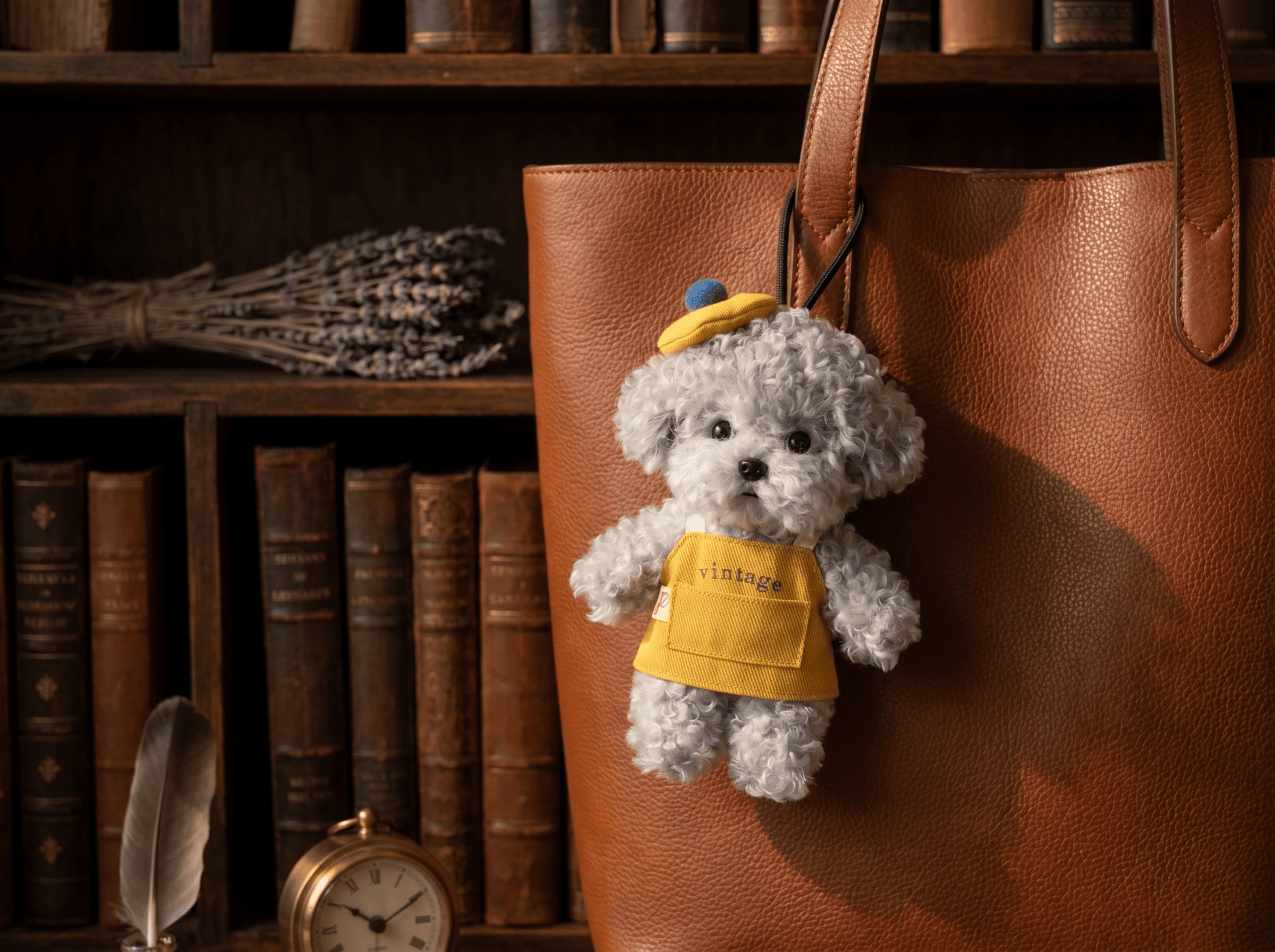 "The Little Artist" Vintage Apron & Beret Set|Handcrafted Miniature "Pet Couture" Accessory - Petopia