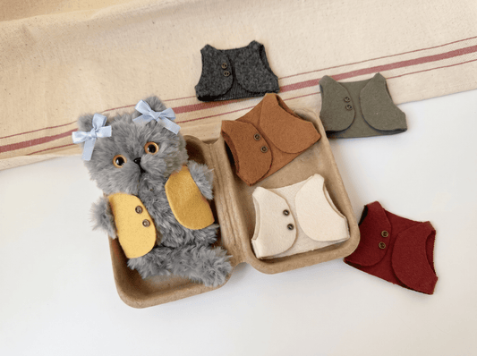 Tiny Handcrafted Vest for Your Pet Dolls | Petopia Artisan Collection - Petopia